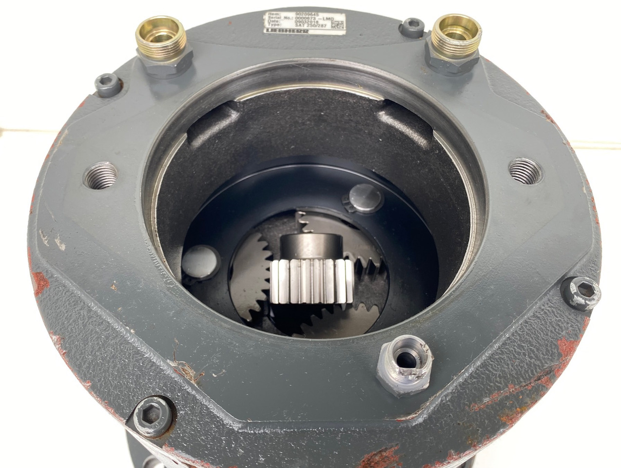 Motor de giro por Escavadeira de rodas Liebherr Schwenkantrieb SAT250/287, ID-Nr.90209645: foto 9