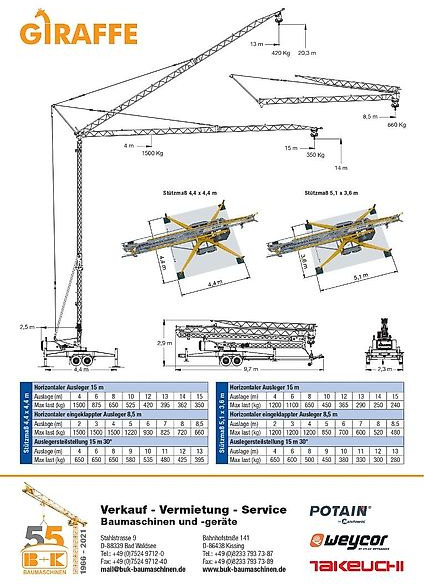 Giraffe 350.15-M - Mini grua: foto 3 Giraffe 350.15-M - Mini grua: foto 3