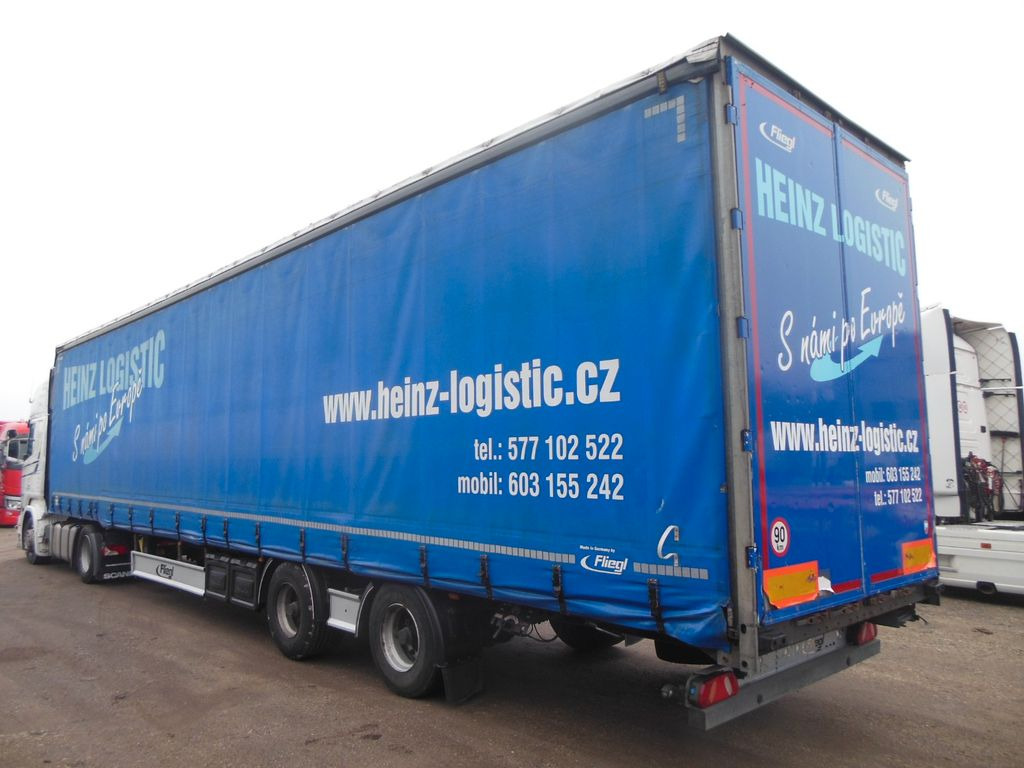 Fliegl SZS 320, LOWDECK, 2 ACHSE!!!, NUTZLAST 25.500 KG - Semi-reboque de lona: foto 1 Fliegl SZS 320, LOWDECK, 2 ACHSE!!!, NUTZLAST 25.500 KG - Semi-reboque de lona: foto 1