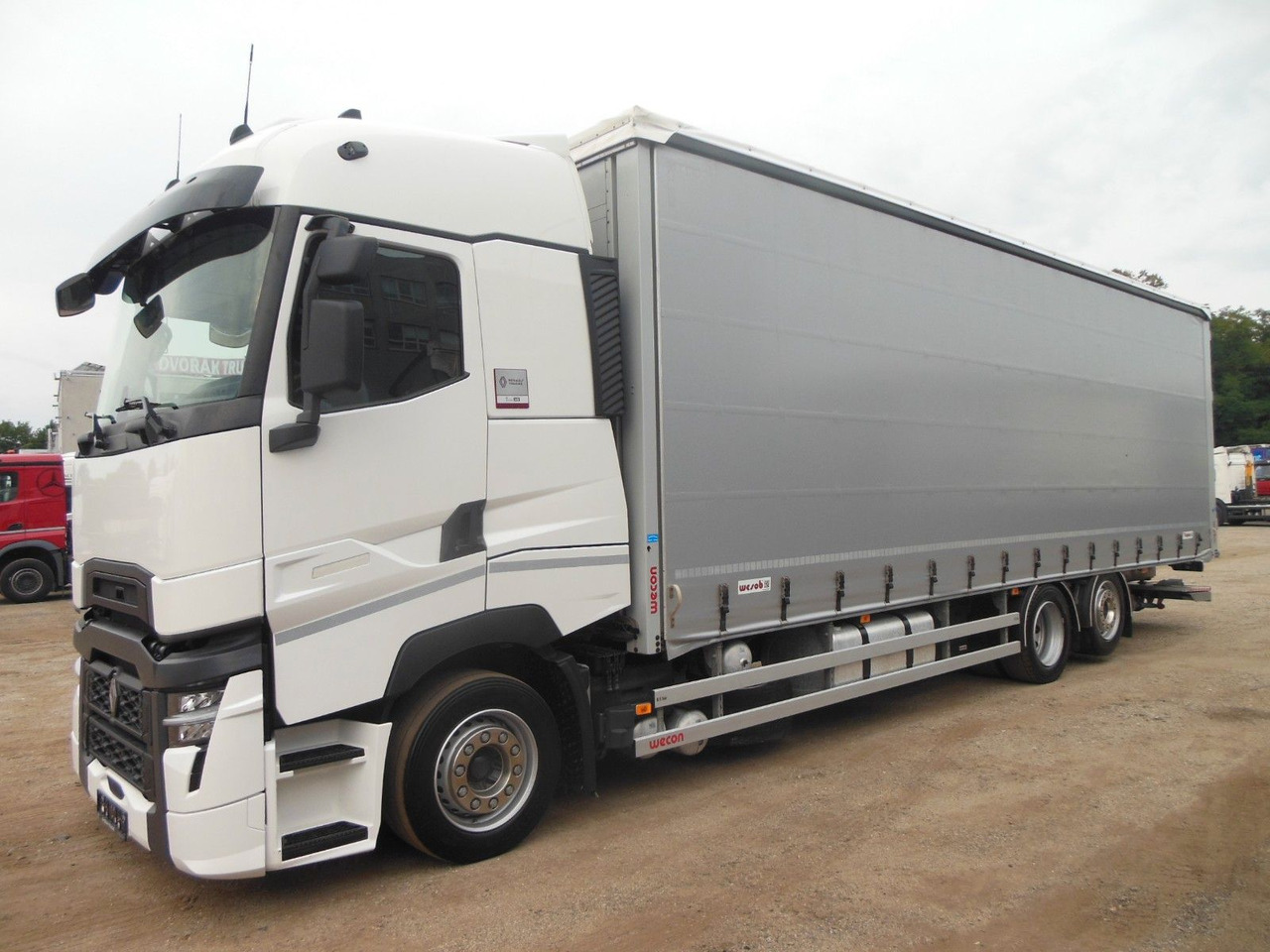 Renault T 440, 6X2, D-HOLLANDIA, 23 PALETTEN, WIE NEUE! - Camião de lona: foto 1 Renault T 440, 6X2, D-HOLLANDIA, 23 PALETTEN, WIE NEUE! - Camião de lona: foto 1