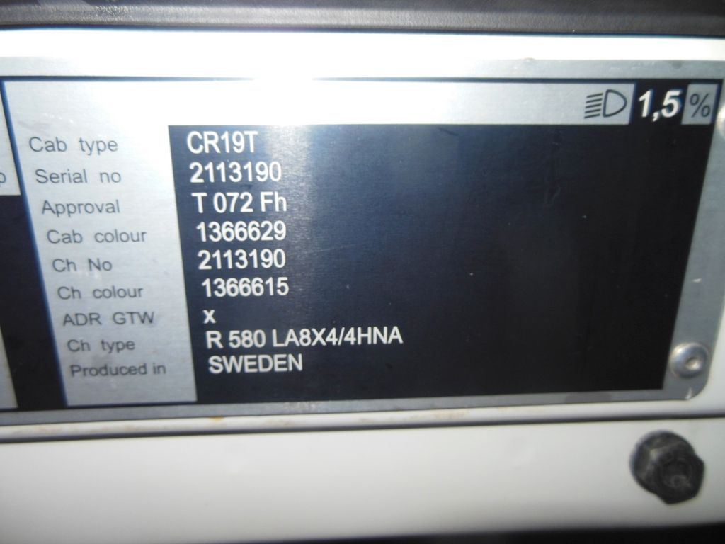 Leasing de Scania R580, V8, 8X4, 164.000 KG, TOP STAND!!! Scania R580, V8, 8X4, 164.000 KG, TOP STAND!!!: foto 28 Leasing de Scania R580, V8, 8X4, 164.000 KG, TOP STAND!!! Scania R580, V8, 8X4, 164.000 KG, TOP STAND!!!: foto 28