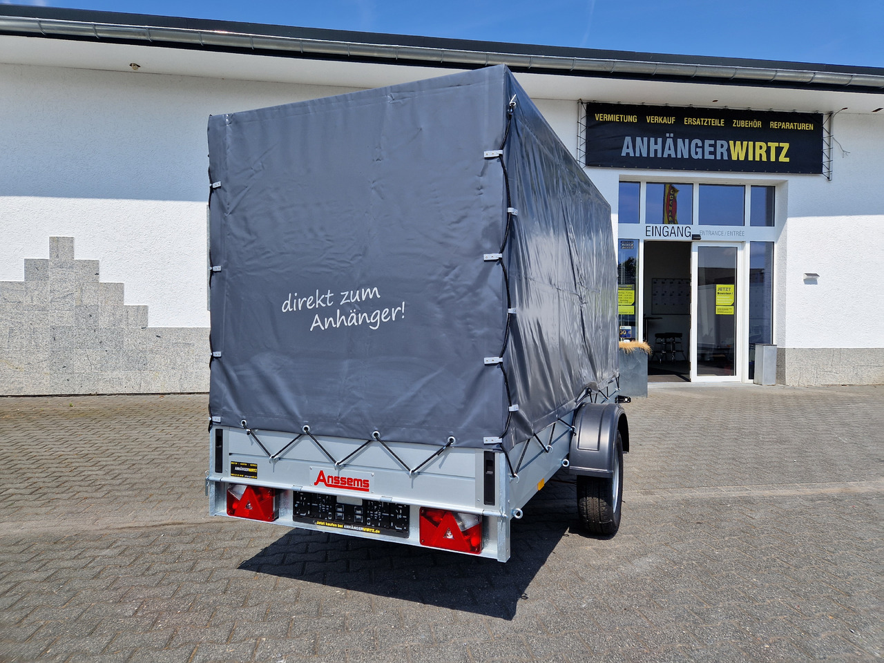 Aluliner Planen Anhänger GTB 1200 301x126x150cm +Hochplane grau schräg (M) 1200kg Aktion - Reboque para carros: foto 5 Aluliner Planen Anhänger GTB 1200 301x126x150cm +Hochplane grau schräg (M) 1200kg Aktion - Reboque para carros: foto 5