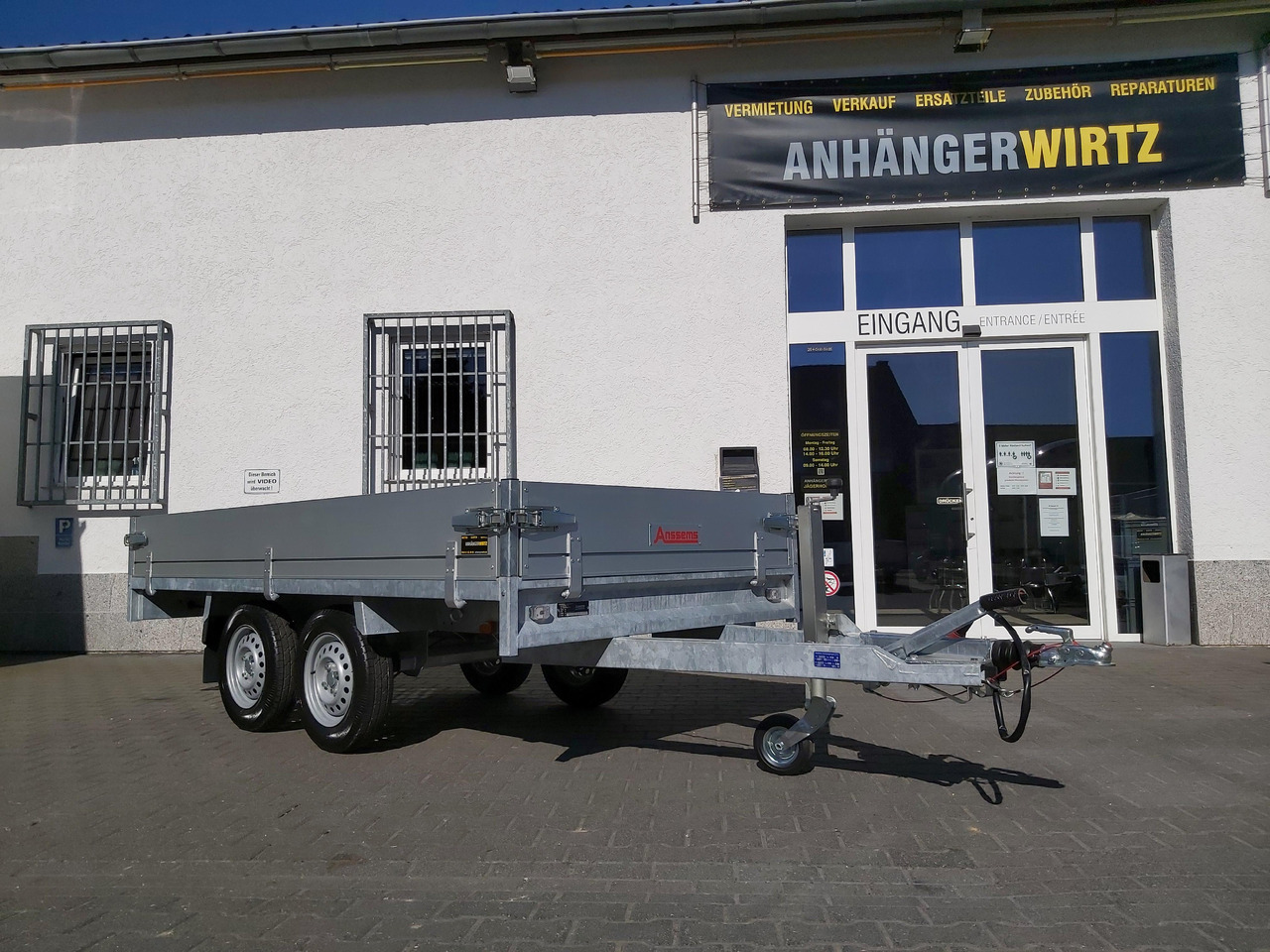Anssems Hochlader PSX - S 2000 305x153x30cm (M) 2000kg - Reboque plataforma/ Caixa aberta: foto 4 Anssems Hochlader PSX - S 2000 305x153x30cm (M) 2000kg - Reboque plataforma/ Caixa aberta: foto 4