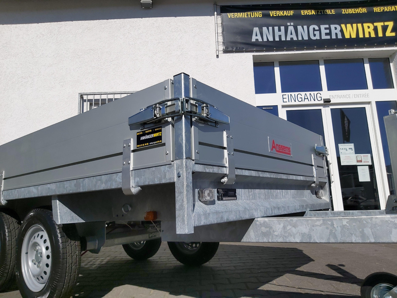 Reboque plataforma/ Caixa aberta Anssems Hochlader PSX - S 2000 305x153x30cm (M) 2000kg: foto 6