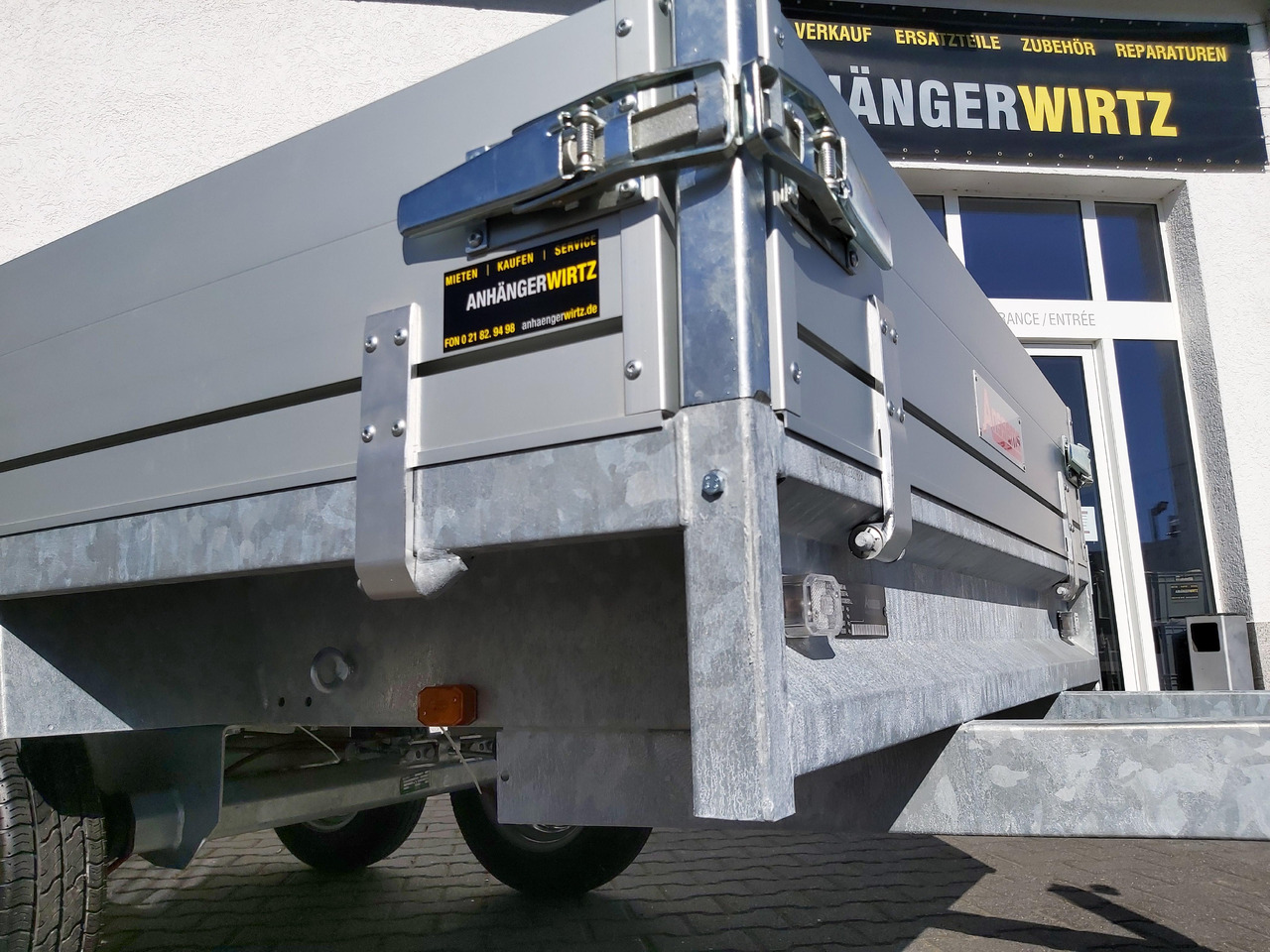Reboque plataforma/ Caixa aberta Anssems Hochlader PSX - S 2000 305x153x30cm (M) 2000kg: foto 7
