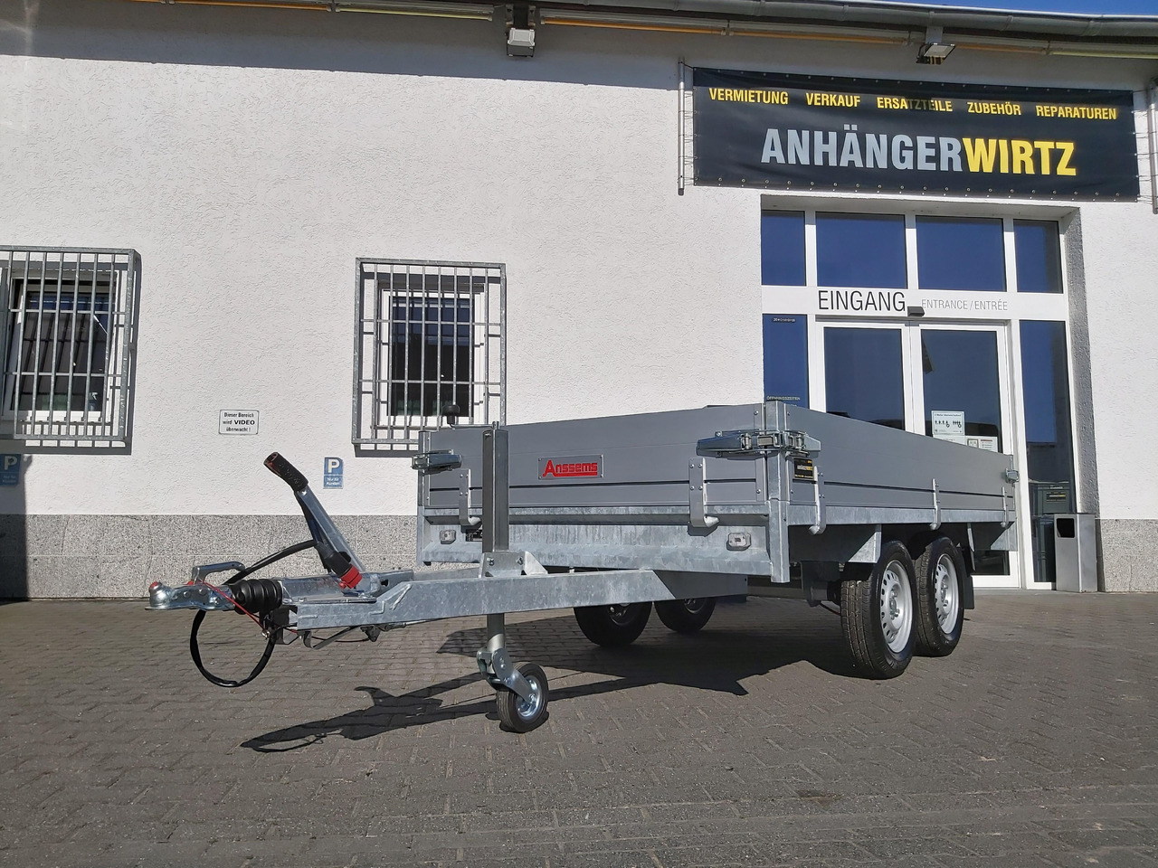 Anssems Hochlader PSX - S 2000 305x153x30cm (M) 2000kg - Reboque plataforma/ Caixa aberta: foto 1 Anssems Hochlader PSX - S 2000 305x153x30cm (M) 2000kg - Reboque plataforma/ Caixa aberta: foto 1