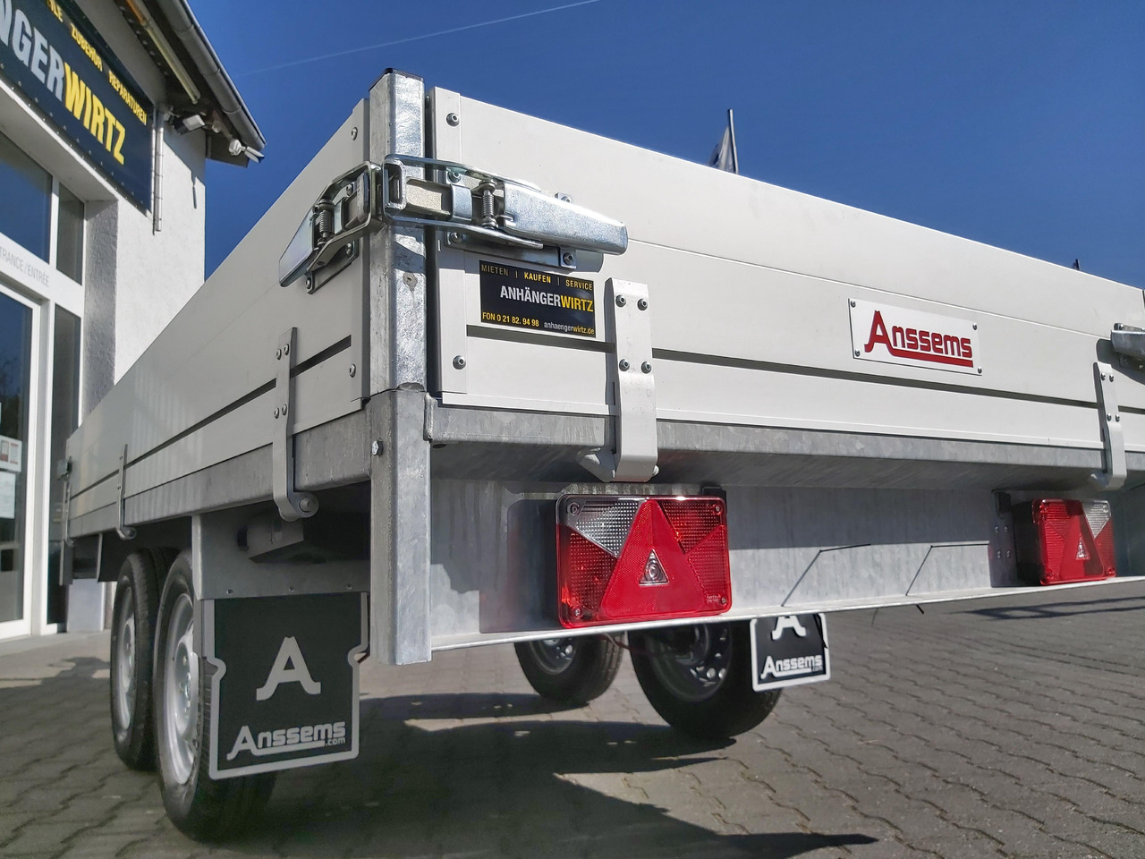 Reboque plataforma/ Caixa aberta Anssems Hochlader PSX - S 2500 305x153x30cm (M) 2500kg preorder Aktion online: foto 6