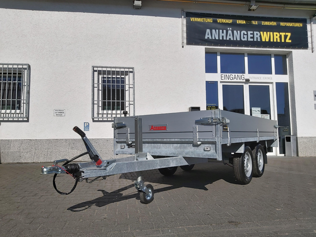 Anssems Hochlader PSX - S 2500 305x153x30cm (M) 2500kg preorder Aktion online - Reboque plataforma/ Caixa aberta: foto 1 Anssems Hochlader PSX - S 2500 305x153x30cm (M) 2500kg preorder Aktion online - Reboque plataforma/ Caixa aberta: foto 1
