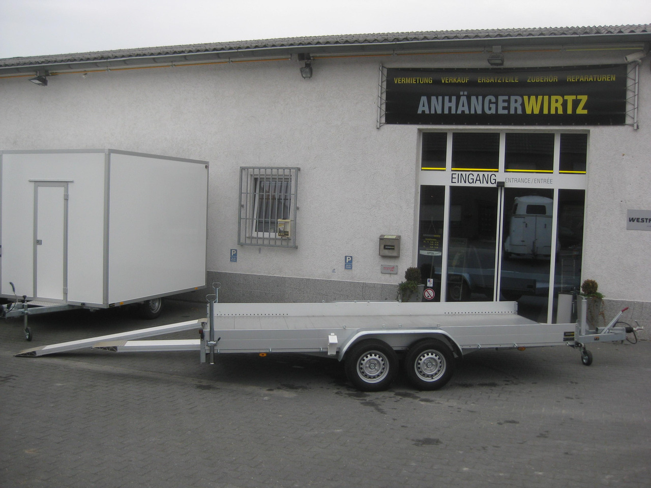 Anssems Transporter AMT 2500 440x190x18cm Aluboden Alurampen Seilwinde 2500kg Modell 22 - Reboque plataforma/ Caixa aberta: foto 5 Anssems Transporter AMT 2500 440x190x18cm Aluboden Alurampen Seilwinde 2500kg Modell 22 - Reboque plataforma/ Caixa aberta: foto 5