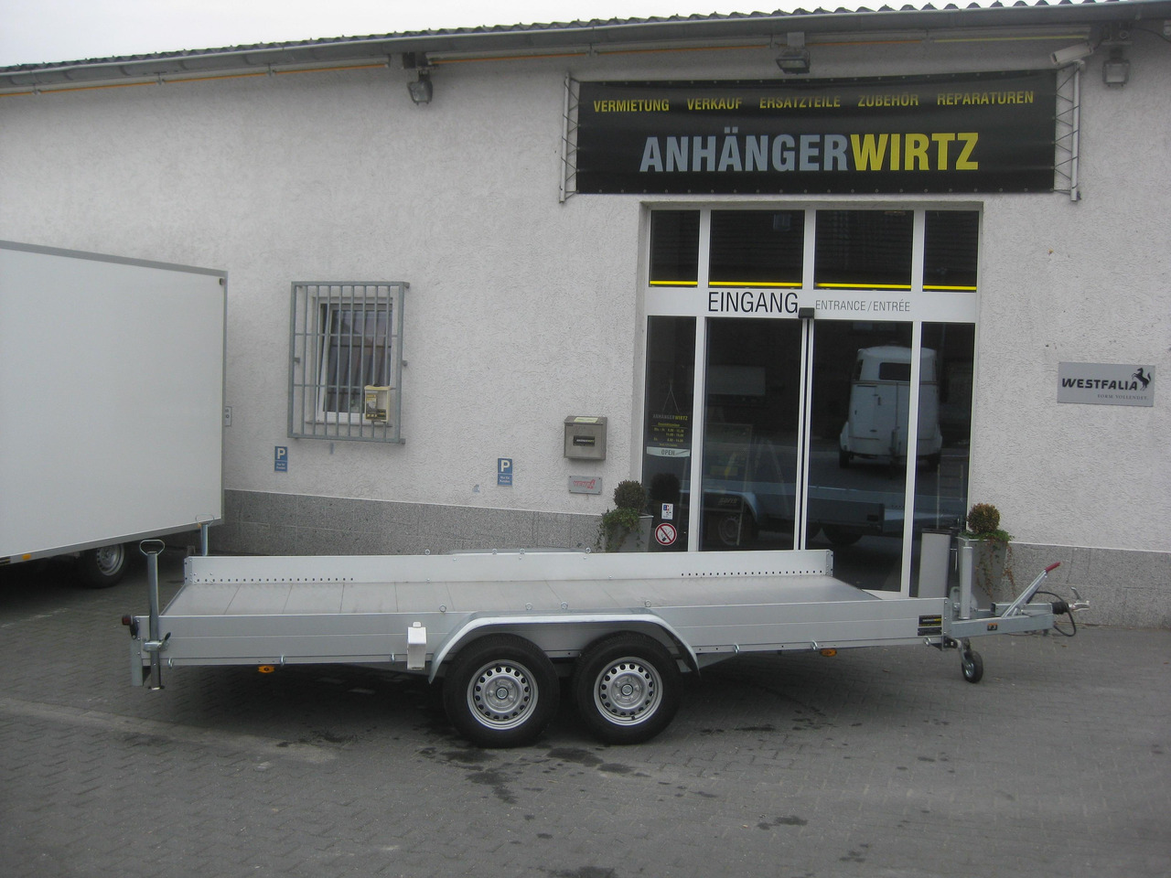 Anssems Transporter AMT 2500 440x190x18cm Aluboden Alurampen Seilwinde 2500kg Modell 22 - Reboque plataforma/ Caixa aberta: foto 4 Anssems Transporter AMT 2500 440x190x18cm Aluboden Alurampen Seilwinde 2500kg Modell 22 - Reboque plataforma/ Caixa aberta: foto 4