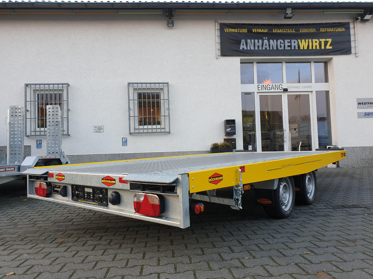 Böckmann AH 4320/35 430x208cm easyload ankipbar Aluboden 3500kg - Reboque transporte de veículos: foto 4 Böckmann AH 4320/35 430x208cm easyload ankipbar Aluboden 3500kg - Reboque transporte de veículos: foto 4