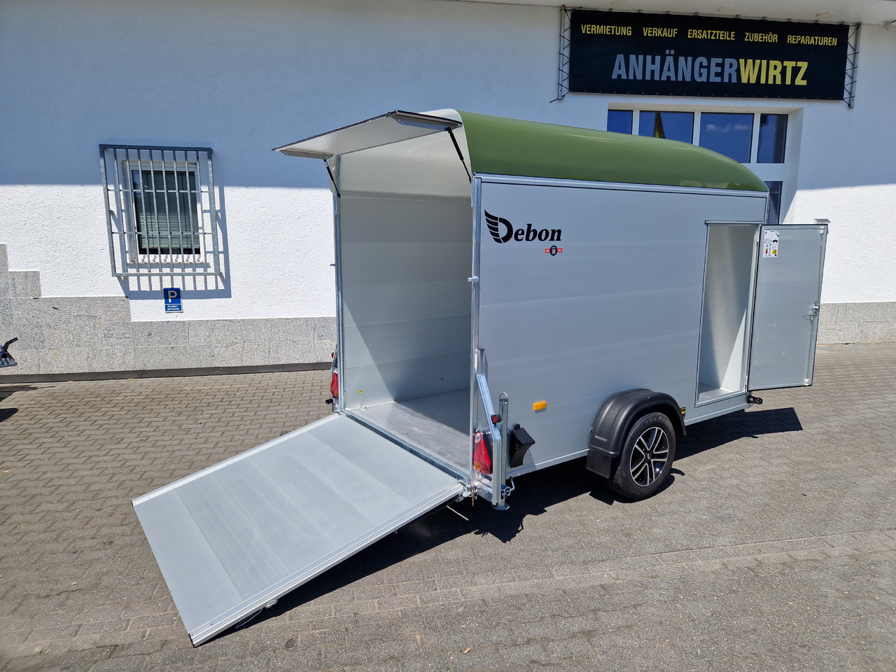Cargo Roadster 400 312x164x184cm Alu Poly green Alufelgen Aluboden Pullman 1300kg 100km/H - Reboque para carros: foto 1 Cargo Roadster 400 312x164x184cm Alu Poly green Alufelgen Aluboden Pullman 1300kg 100km/H - Reboque para carros: foto 1