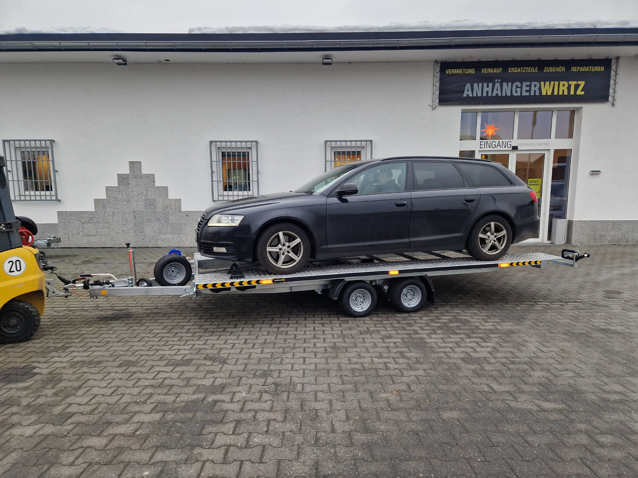 Cartrailer Expert 2745 easyload black 450x216cm ankippbar Winde Reserverad 10" 100km/H 2700kg - Reboque transporte de veículos: foto 4 Cartrailer Expert 2745 easyload black 450x216cm ankippbar Winde Reserverad 10" 100km/H 2700kg - Reboque transporte de veículos: foto 4