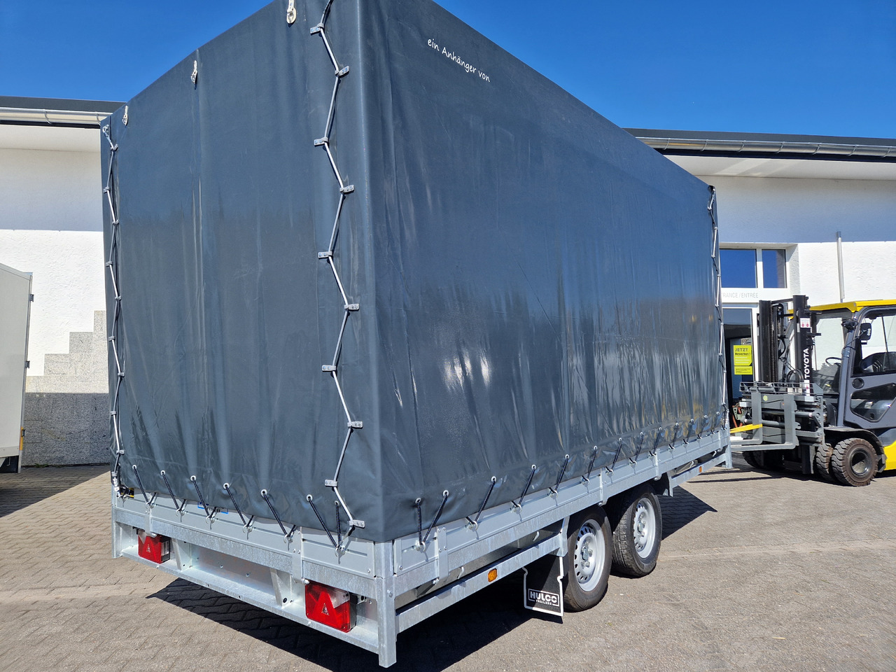 Reboque de lona MEDAX - 2 3000 405x203x210cm Hochplane grau 12" niedrig Fahrwerk 3000kg: foto 7