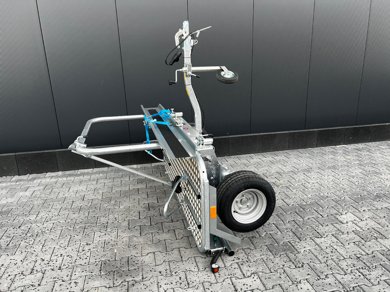 Reboque para moto Motorradanhänger Roadster Motocamp 1 quer 200x80cm 750kg 100km/H: foto 7