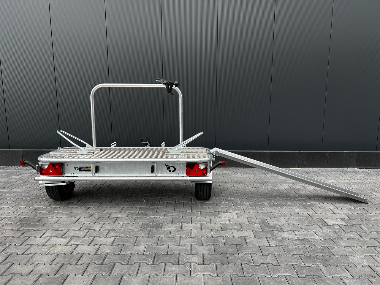 Reboque para moto Motorradanhänger Roadster Motocamp 1 quer 200x80cm 750kg 100km/H: foto 11