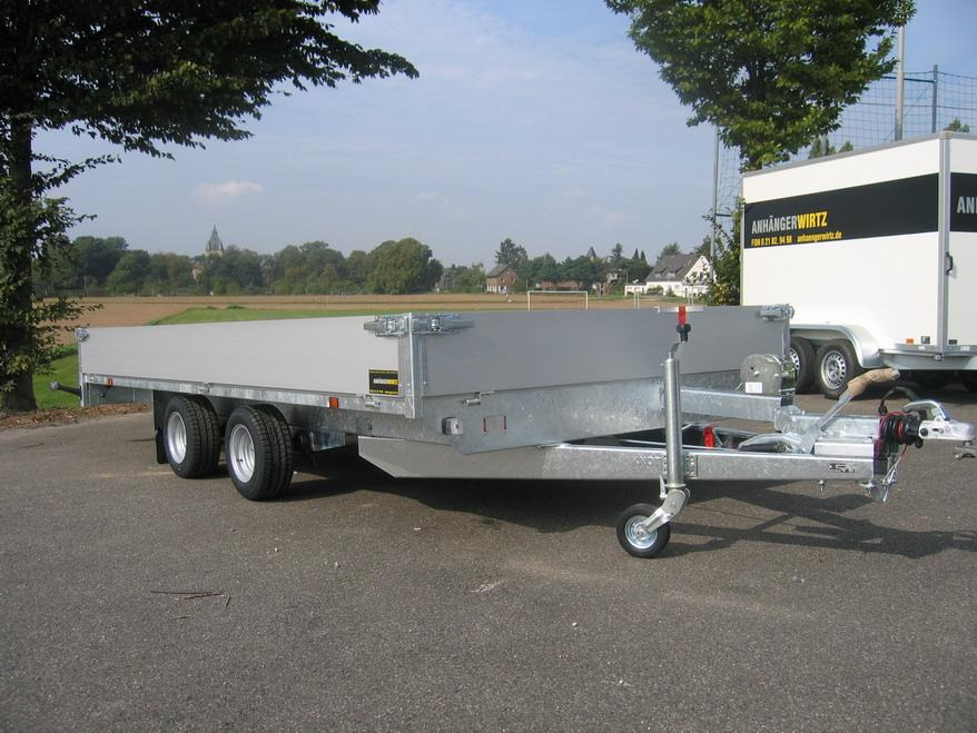 Reboque plataforma/ Caixa aberta Multi Transporter 406x220x30cm 10" Lfh. 56cm Rampen Winde (XL) 2700kg extrabreit: foto 7