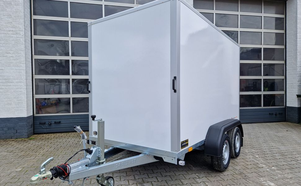 Saris Koffer GO 306 154 180 2000 2 306x154x180cm GFK weiss (M) 2000kg - Reboque furgão: foto 1 Saris Koffer GO 306 154 180 2000 2 306x154x180cm GFK weiss (M) 2000kg - Reboque furgão: foto 1