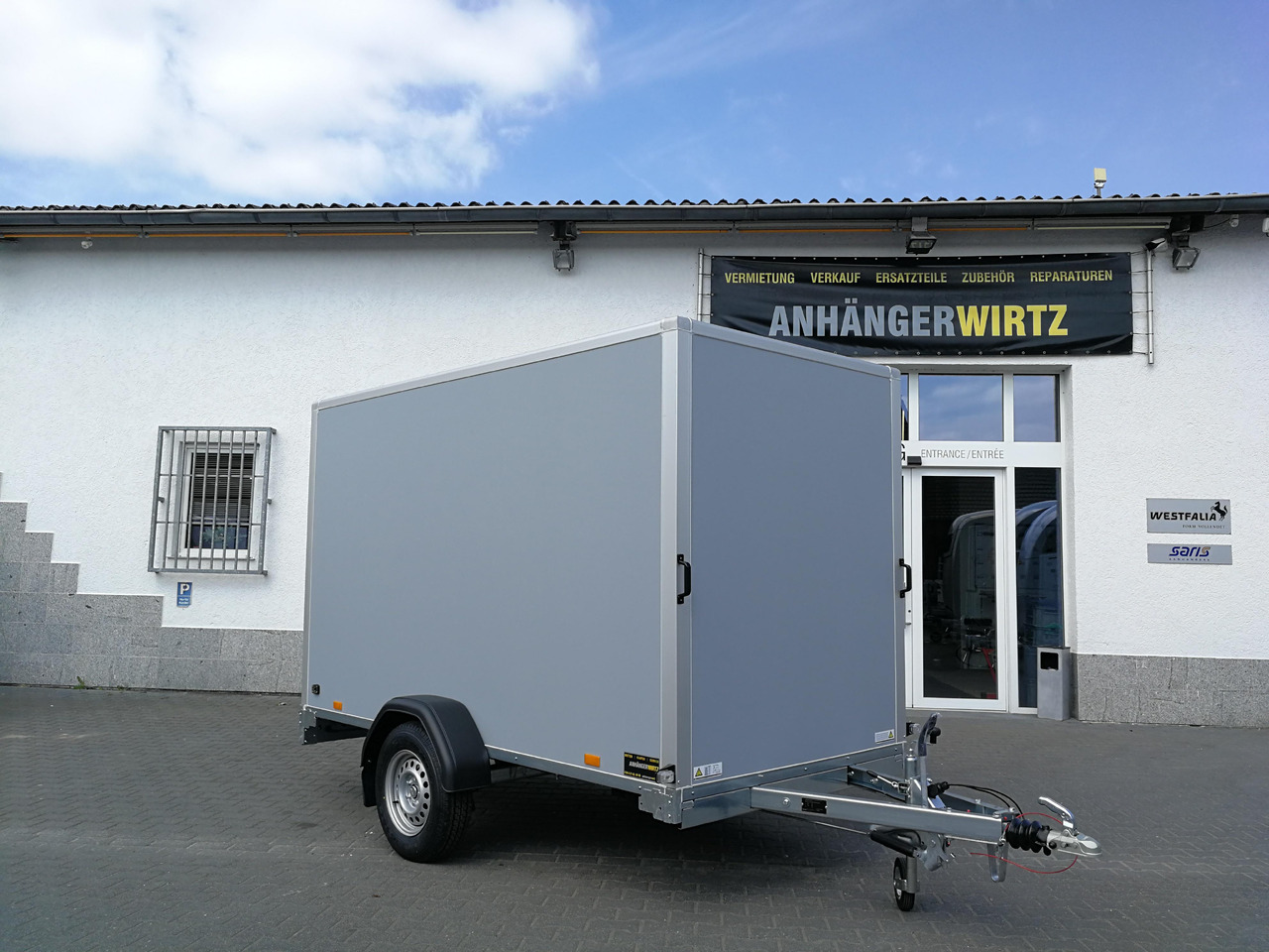 Saris Koffer GO 306 306x154x180cm GFK grau (M) 1500kg Modell 2025 - Reboque furgão: foto 3 Saris Koffer GO 306 306x154x180cm GFK grau (M) 1500kg Modell 2025 - Reboque furgão: foto 3