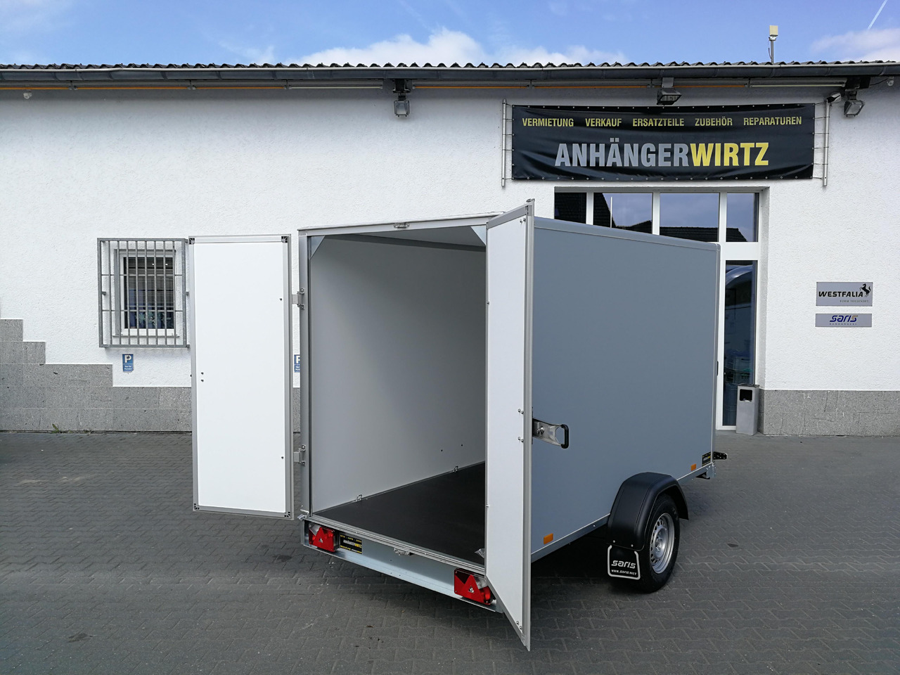 Saris Koffer GO 306 306x154x180cm GFK grau (M) 1500kg Modell 2025 - Reboque furgão: foto 5 Saris Koffer GO 306 306x154x180cm GFK grau (M) 1500kg Modell 2025 - Reboque furgão: foto 5