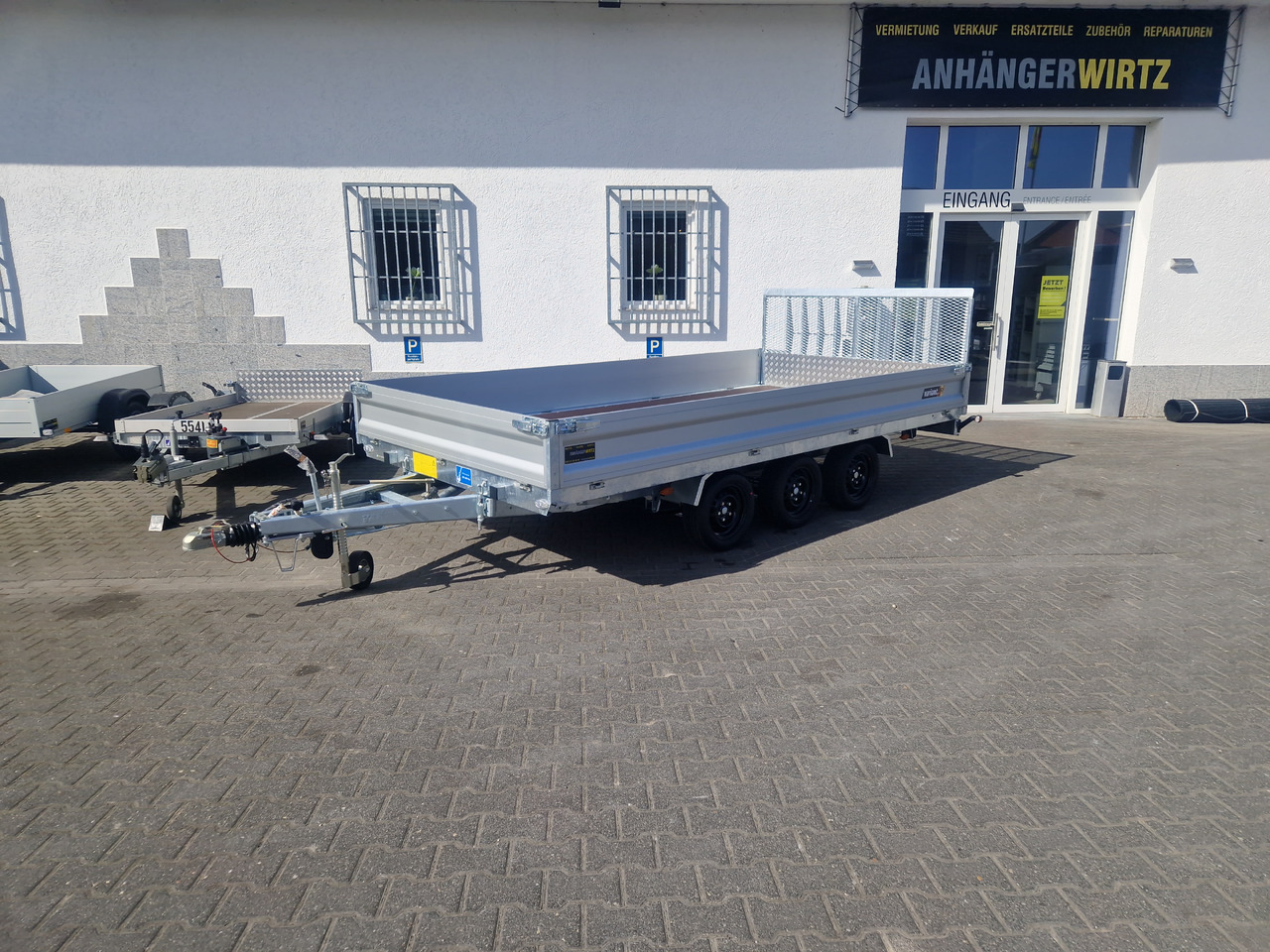 Reboque basculante Variant Maschinentransporter 3543 UX Maxi Load LED Tridem Parabelfederung 3500kg: foto 17