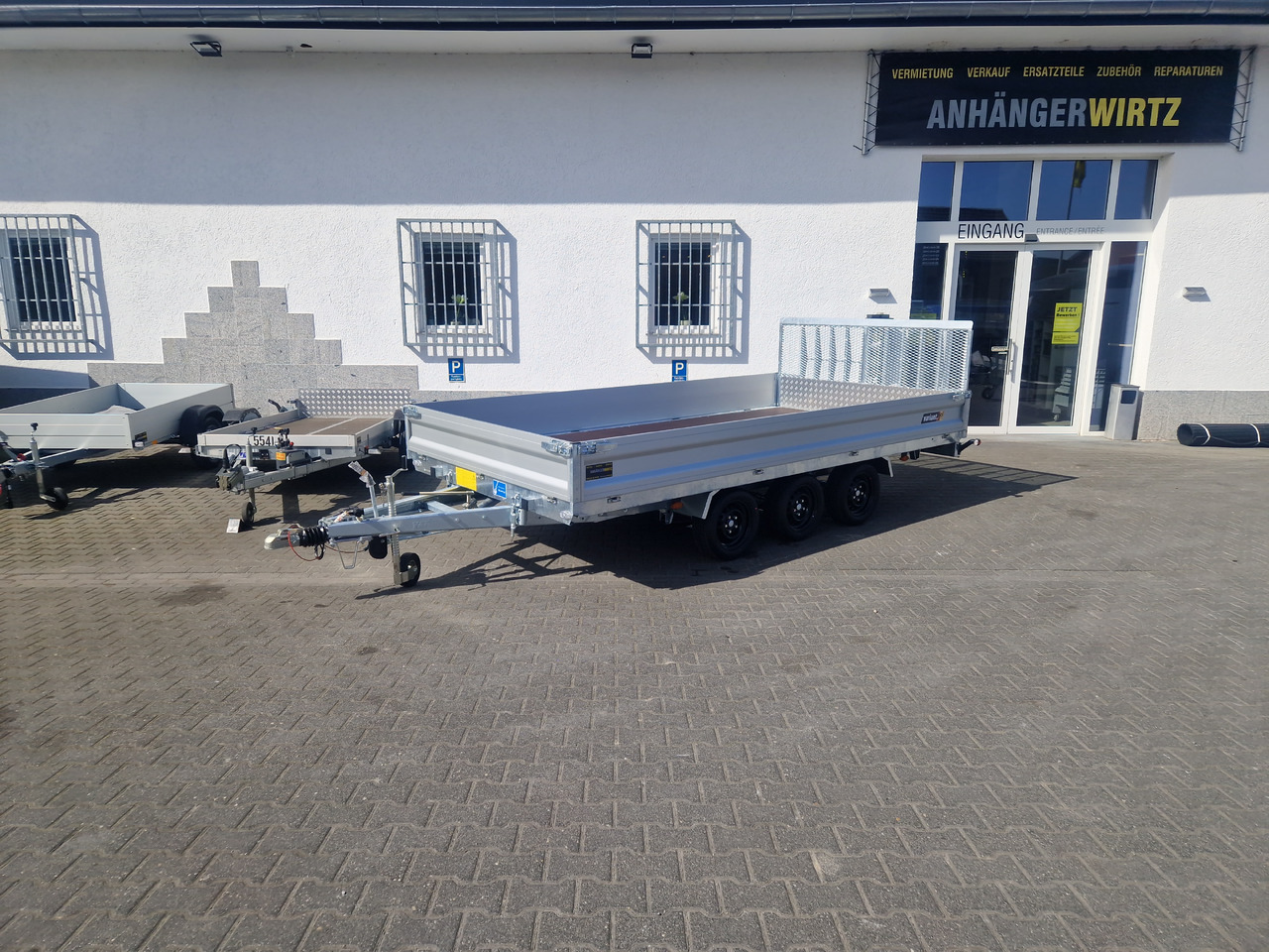Reboque basculante Variant Maschinentransporter 3543 UX Maxi Load LED Tridem Parabelfederung 3500kg: foto 12