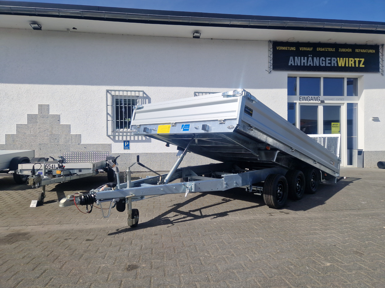 Reboque basculante Variant Maschinentransporter 3543 UX Maxi Load LED Tridem Parabelfederung 3500kg: foto 7