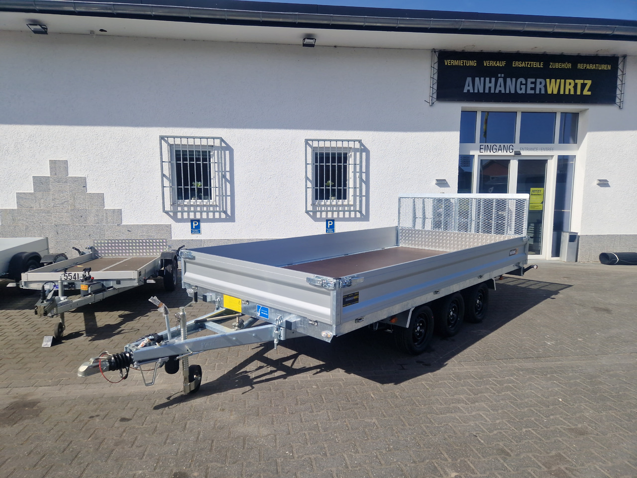 Reboque basculante Variant Maschinentransporter 3543 UX Maxi Load LED Tridem Parabelfederung 3500kg: foto 11