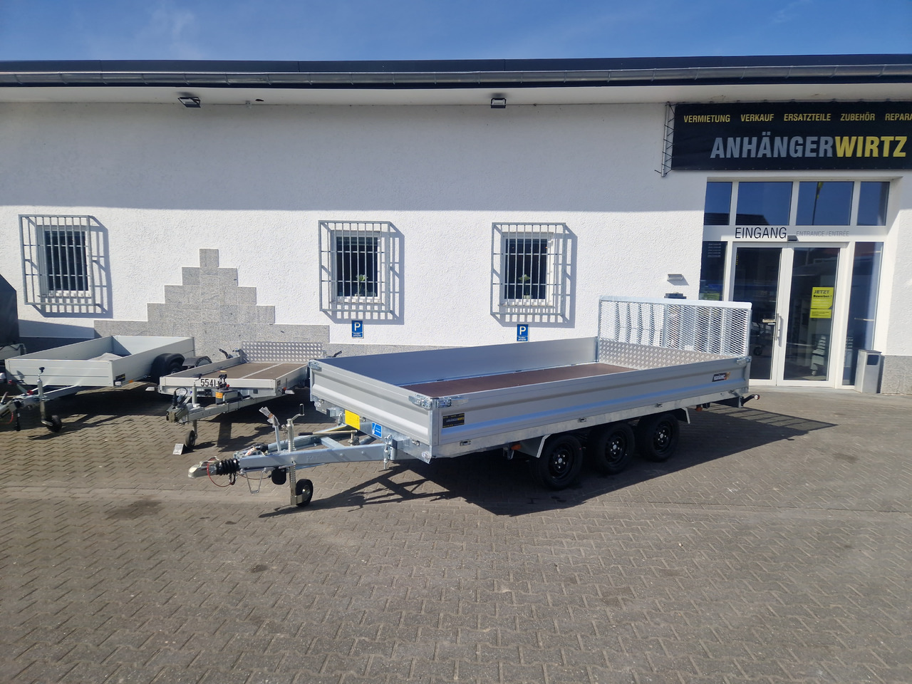 Reboque basculante Variant Maschinentransporter 3543 UX Maxi Load LED Tridem Parabelfederung 3500kg: foto 10