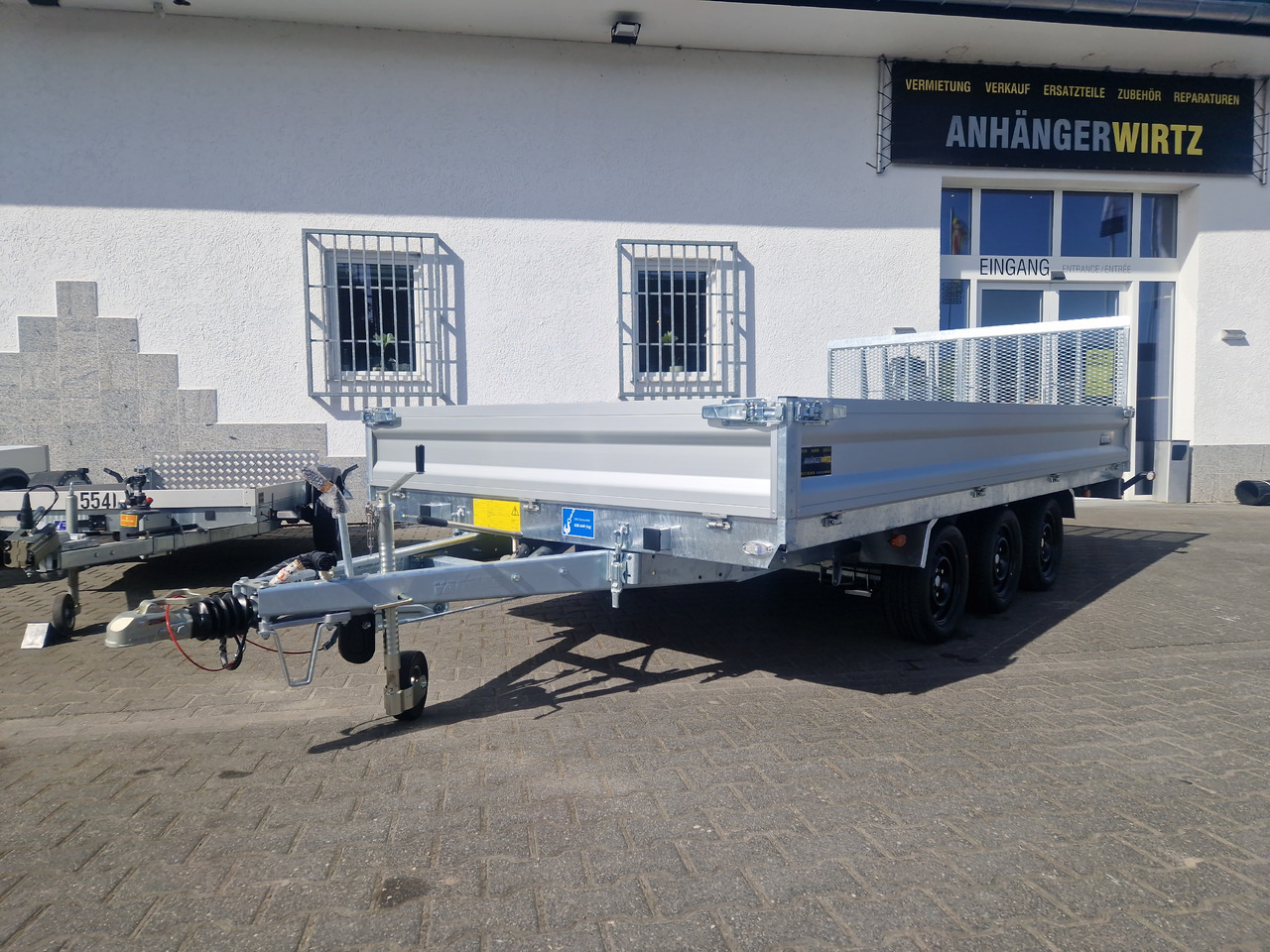 Reboque basculante Variant Maschinentransporter 3543 UX Maxi Load LED Tridem Parabelfederung 3500kg: foto 14