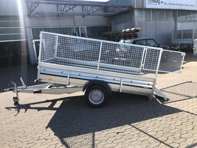 Reboque para carros novo Brenderup 2300S Stahl Laubgitter, 1,3 to. kippbar KV, 3010x1530x400mm: foto 7