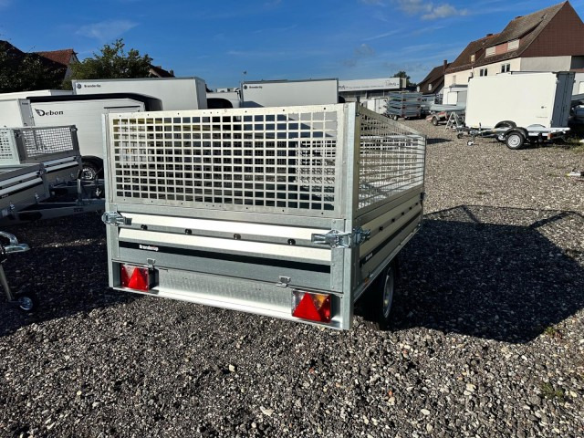 Brenderup 3251S UB 750 kg, Hochlader mit Laubgitter, 2500x1420x350mm, 100 km/h - Reboque para carros: foto 4 Brenderup 3251S UB 750 kg, Hochlader mit Laubgitter, 2500x1420x350mm, 100 km/h - Reboque para carros: foto 4
