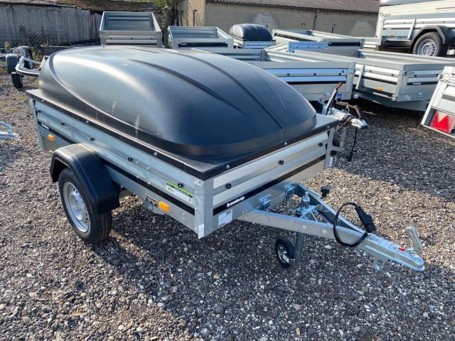 Brenderup Kippi 200 mit Deckel 1205SUB, 750 kg, 2030 x 1160 x 350 mm - Reboque para carros: foto 1 Brenderup Kippi 200 mit Deckel 1205SUB, 750 kg, 2030 x 1160 x 350 mm - Reboque para carros: foto 1