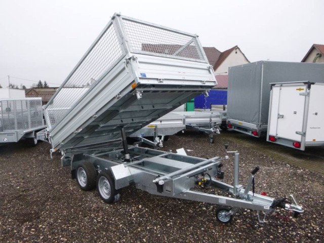 Humbaur 3-Seitenkipper HTK 3000.31 Alu, mit Laubgitteraufsatz, 3140 x 1750 x 350 mm, 3,0 to. - Reboque basculante: foto 1 Humbaur 3-Seitenkipper HTK 3000.31 Alu, mit Laubgitteraufsatz, 3140 x 1750 x 350 mm, 3,0 to. - Reboque basculante: foto 1