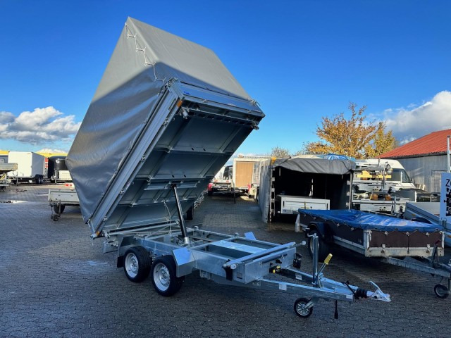 Humbaur 3-Seitenkipper HTK 3500.31 Alu, 3140 x 1750 x 350 mm, 3,5 to. - Reboque basculante: foto 2 Humbaur 3-Seitenkipper HTK 3500.31 Alu, 3140 x 1750 x 350 mm, 3,5 to. - Reboque basculante: foto 2
