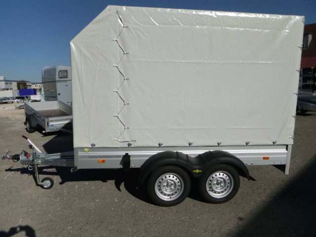 Humbaur HA 203015 mit Plane + Spriegel 200 cm Lichte Höhe, 2,0 to. ZG. 3030 x 1500 x 350 mm - Reboque para carros: foto 3 Humbaur HA 203015 mit Plane + Spriegel 200 cm Lichte Höhe, 2,0 to. ZG. 3030 x 1500 x 350 mm - Reboque para carros: foto 3