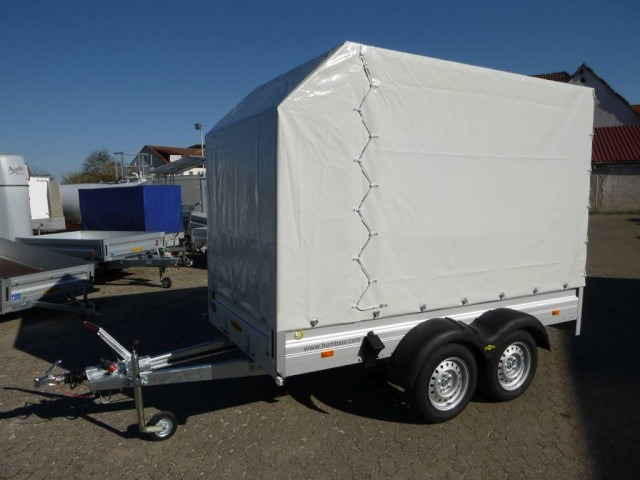 Humbaur HA 203015 mit Plane + Spriegel 200 cm Lichte Höhe, 2,0 to. ZG. 3030 x 1500 x 350 mm - Reboque para carros: foto 1 Humbaur HA 203015 mit Plane + Spriegel 200 cm Lichte Höhe, 2,0 to. ZG. 3030 x 1500 x 350 mm - Reboque para carros: foto 1