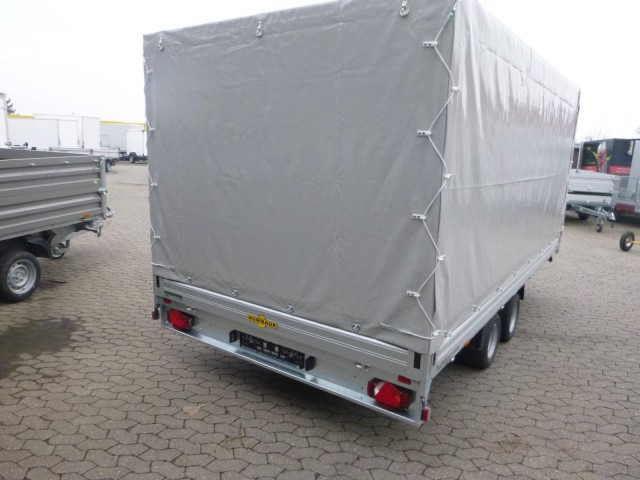 Humbaur HN 254118 Hochlader mit Hochplane 2,5 to. 4100 x 1850 x 350 mm - Reboque para carros: foto 4 Humbaur HN 254118 Hochlader mit Hochplane 2,5 to. 4100 x 1850 x 350 mm - Reboque para carros: foto 4