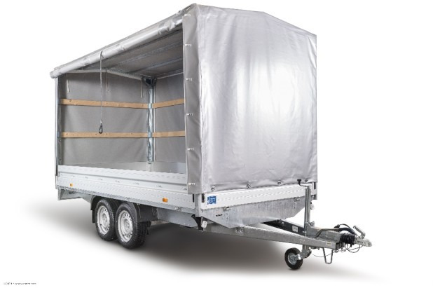 Humbaur HT 254118 Hochlader mit Plane 4100x1850x350mm - Reboque para carros: foto 5 Humbaur HT 254118 Hochlader mit Plane 4100x1850x350mm - Reboque para carros: foto 5