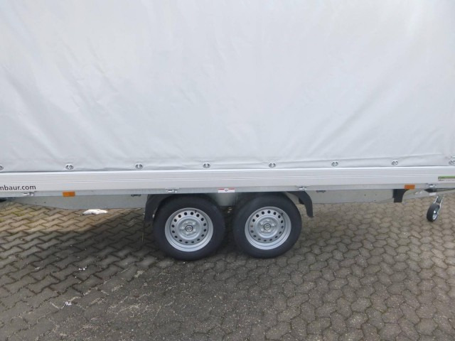 Humbaur HT 254118 Hochlader mit Plane 4100x1850x350mm - Reboque para carros: foto 4 Humbaur HT 254118 Hochlader mit Plane 4100x1850x350mm - Reboque para carros: foto 4