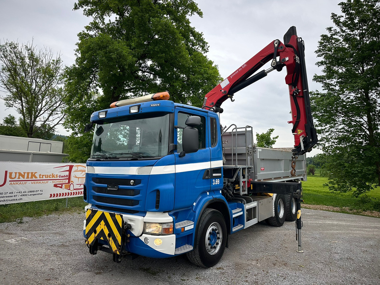 SCANIA G440 6x4 Kran+Kipper ORG-km 57.000 - Camião basculante, Camião grua: foto 1 SCANIA G440 6x4 Kran+Kipper ORG-km 57.000 - Camião basculante, Camião grua: foto 1