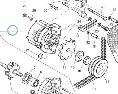 Alternator 20776758 for Volvo L40, L40B, L45, L45B - Alternador por Pá carregadora de rodas: foto 2 Alternator 20776758 for Volvo L40, L40B, L45, L45B - Alternador por Pá carregadora de rodas: foto 2