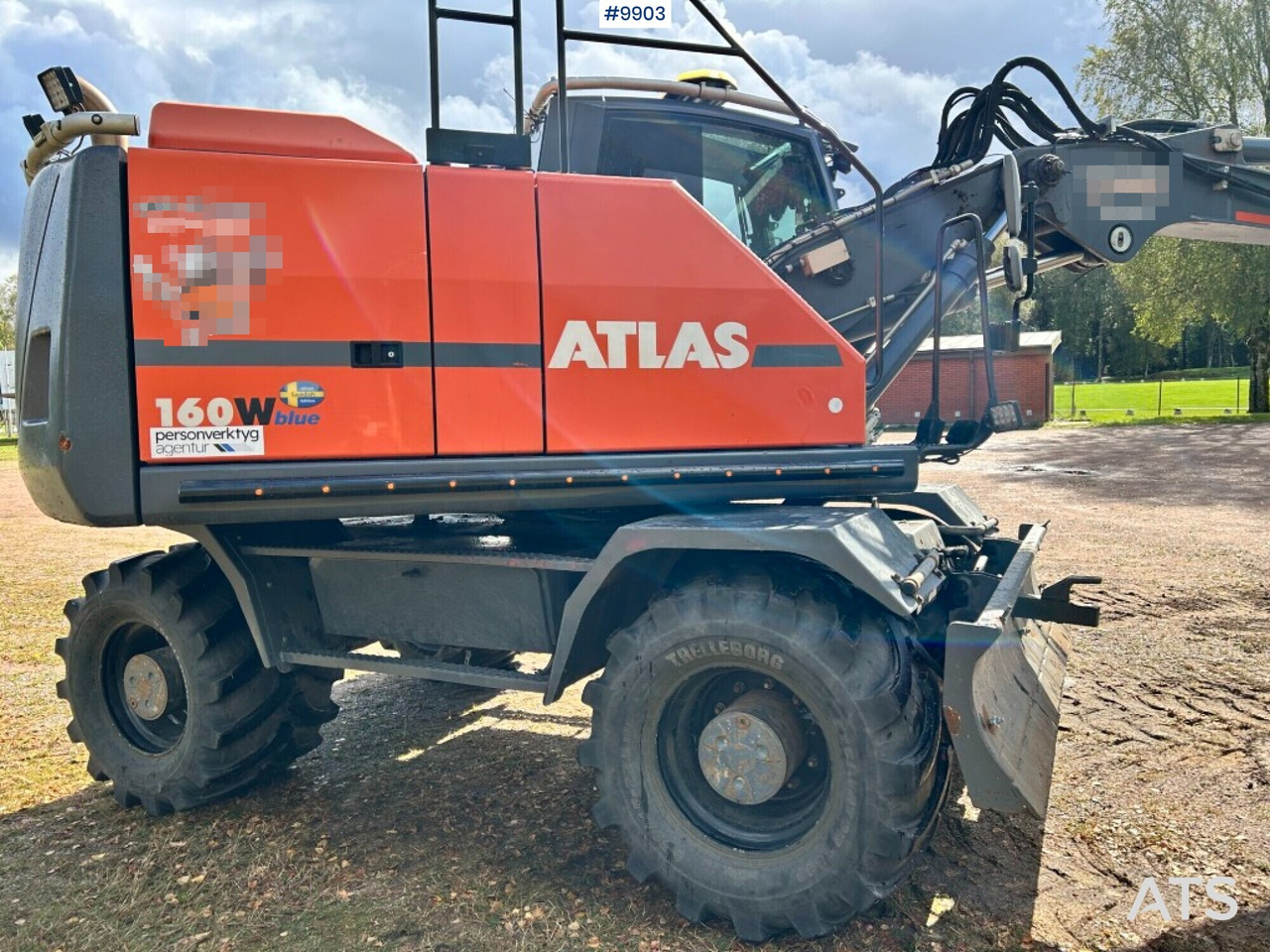Atlas 160 wheel excavator with tiltrotator and attachments - Escavadeira de rodas: foto 4 Atlas 160 wheel excavator with tiltrotator and attachments - Escavadeira de rodas: foto 4