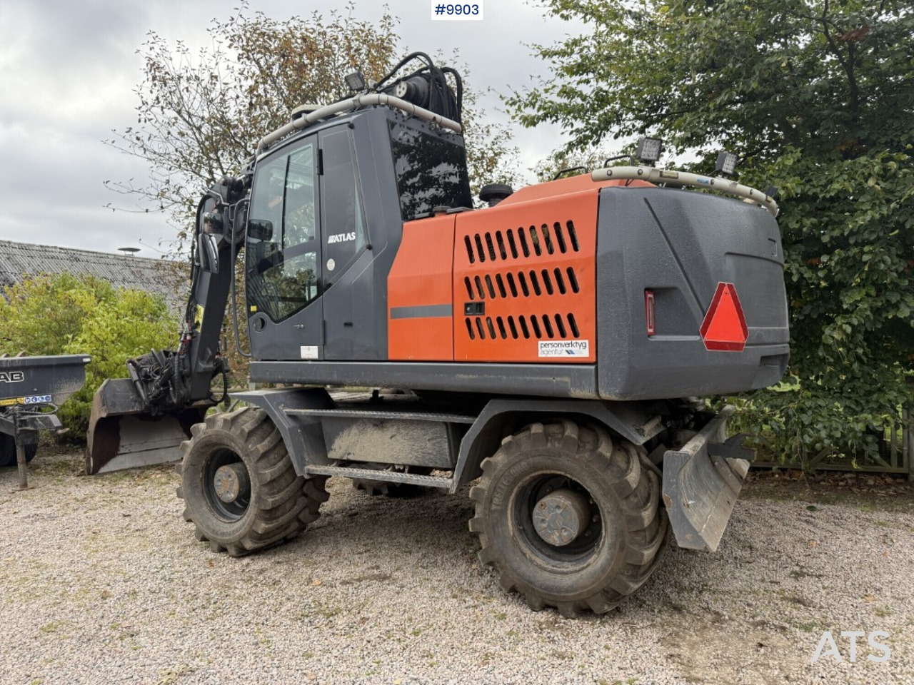 Atlas 160 wheel excavator with tiltrotator and attachments - Escavadeira de rodas: foto 3 Atlas 160 wheel excavator with tiltrotator and attachments - Escavadeira de rodas: foto 3