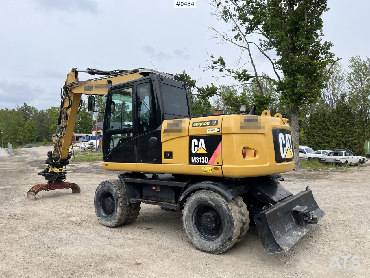 CAT M313D with tipping wagon and attachments (VIDEO) - Escavadeira de rodas: foto 5 CAT M313D with tipping wagon and attachments (VIDEO) - Escavadeira de rodas: foto 5