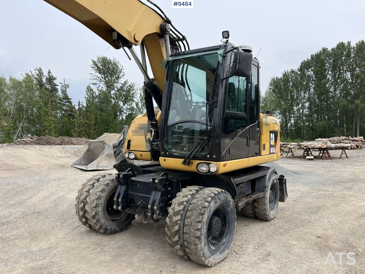 CAT M313D with tipping wagon and attachments (VIDEO) - Escavadeira de rodas: foto 4 CAT M313D with tipping wagon and attachments (VIDEO) - Escavadeira de rodas: foto 4