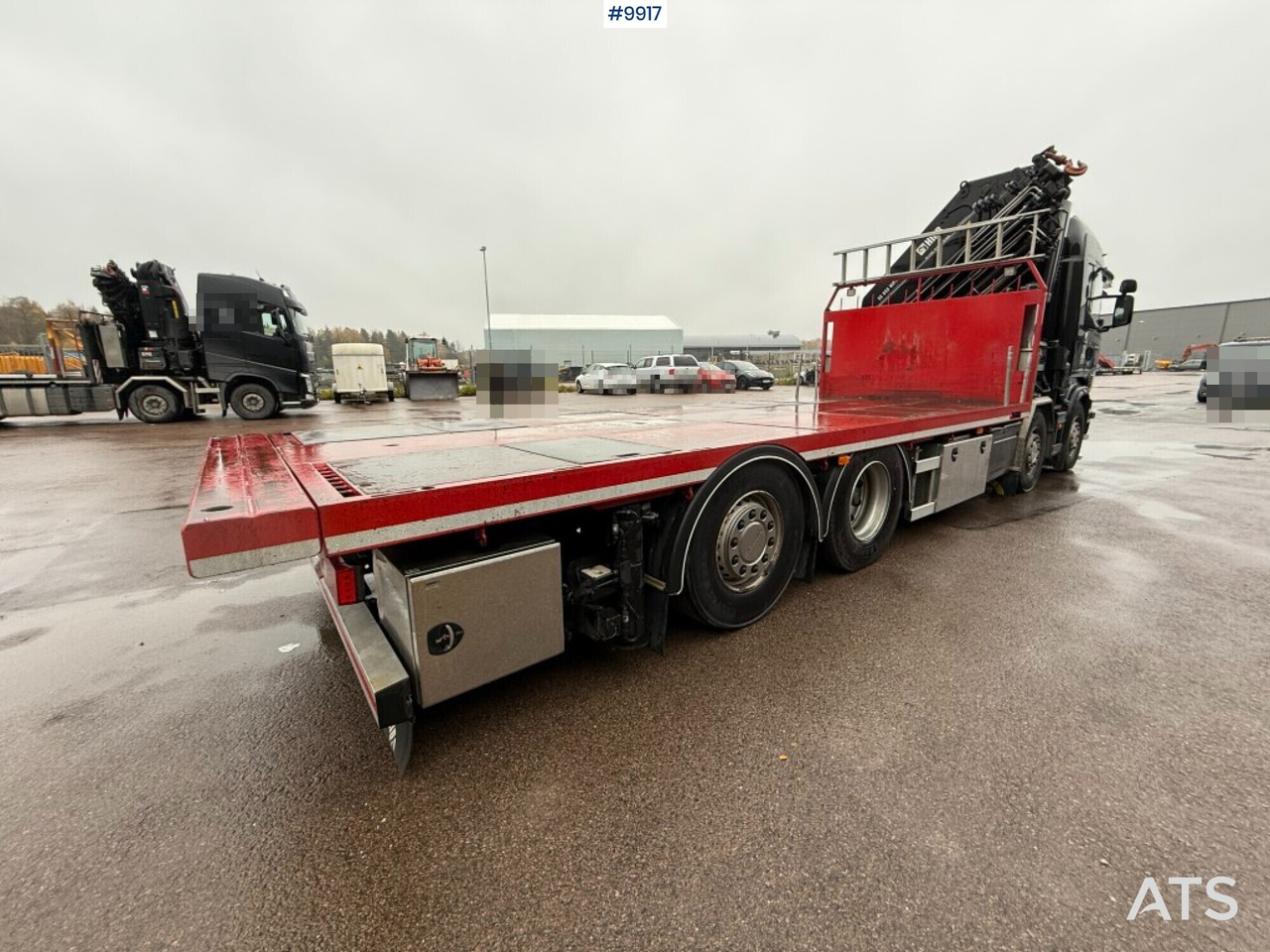 Crane truck/Flatbed truck Scania R520 8X2*6 HIAB XS 855E-8 HIPRO - Camião de caixa aberta/ Plataforma, Camião grua: foto 5 Crane truck/Flatbed truck Scania R520 8X2*6 HIAB XS 855E-8 HIPRO - Camião de caixa aberta/ Plataforma, Camião grua: foto 5