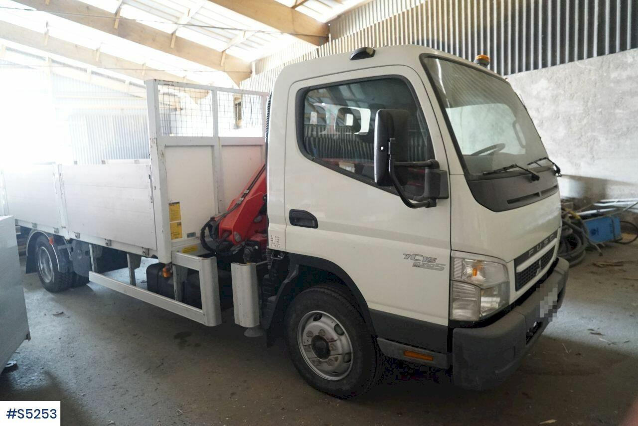 Crane truck with flat Mitsubishi Canter 7C15 - Camião grua: foto 1 Crane truck with flat Mitsubishi Canter 7C15 - Camião grua: foto 1