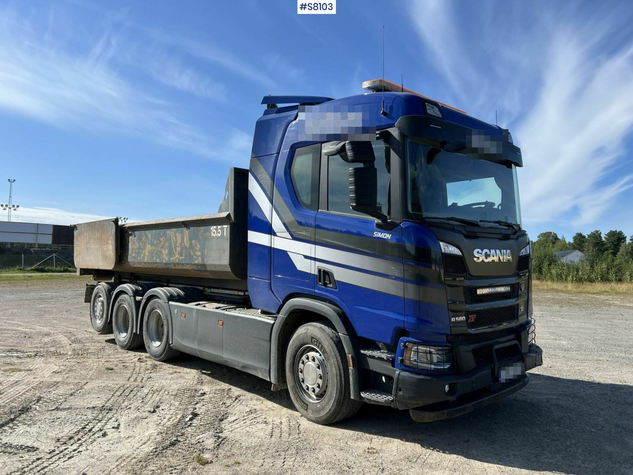 Camião polibenne Hook truck, Scania R580, Joab L27 Hook: foto 7