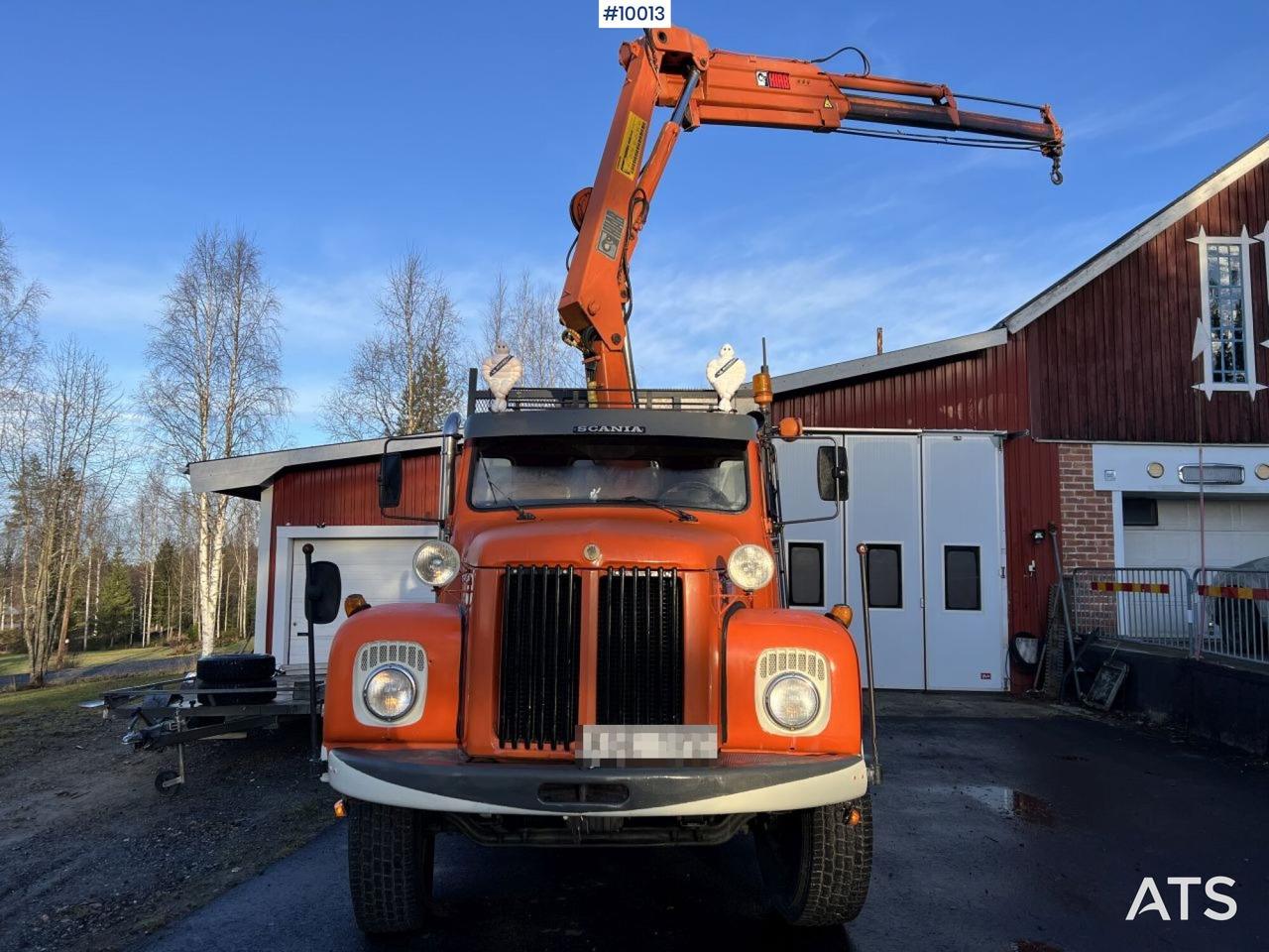 SCANIA L86 S46 Crane truck/tipper truck with attachments - Camião basculante, Camião grua: foto 2 SCANIA L86 S46 Crane truck/tipper truck with attachments - Camião basculante, Camião grua: foto 2